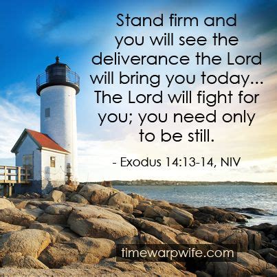 Stand firm and you will see the deliverance of the Lord... | Christian ...