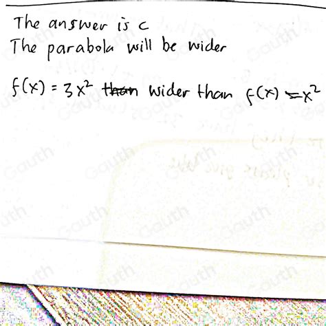 Solved: If the graph of f(x)=x^2 , how will the graph be affected if it ...