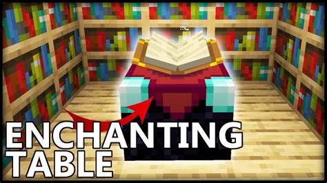 How To Use The ENCHANTING TABLE In Minecraft - YouTube