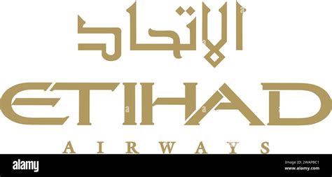 Etihad Airways logo in Vector Stock Vector Image & Art - Alamy