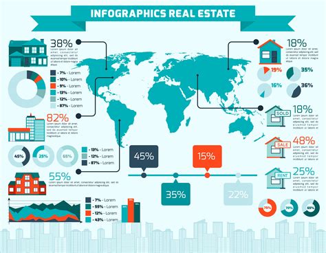 Real Estate Infographics 427952 Vector Art at Vecteezy