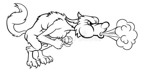 BIG BAD WOLF CLIPART BLACK AND WHITE - 31px Image #4