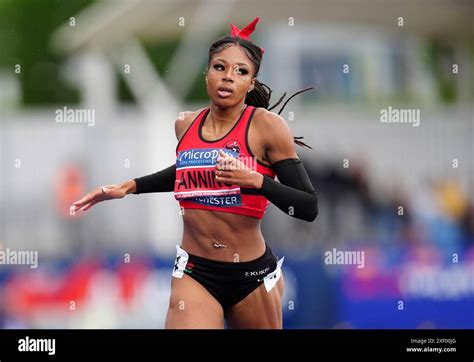 Amber Anning wins the Women's 400m Final during day two of the Olympic Trials and UK Athletics ...