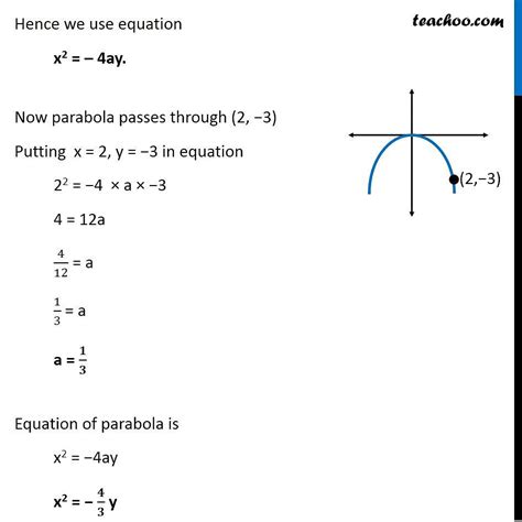 Parts Of A Parabola Equation