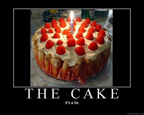 Know Your Meme The Cake Is A Lie - Cake Walls