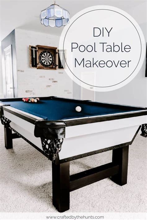 DIY Pool Table Makeover - Crafted by the Hunts DIY and Design