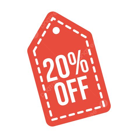 20 Discount Tag, 20 Discount, Discount, Price Tag PNG and Vector with Transparent Background for ...