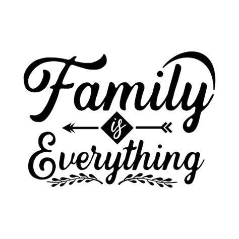 Premium Vector | Family quotes svg design lettering vector