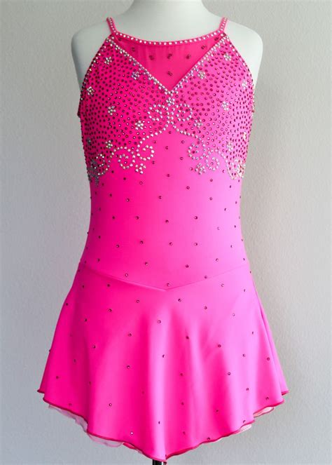 Elite Skate Wear ES037 Hot Pink | Figure skating dresses, Custom figure ...