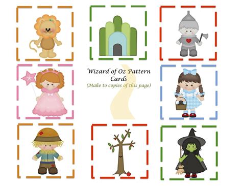 Preschool Printables: Wizard of Oz Mini Printable | Preschool ...