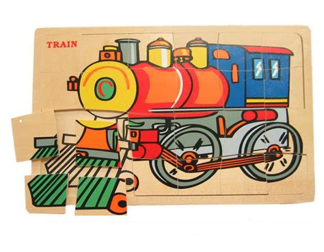 Train Wooden Puzzle 24 piece | Bramblerose Toy Shop