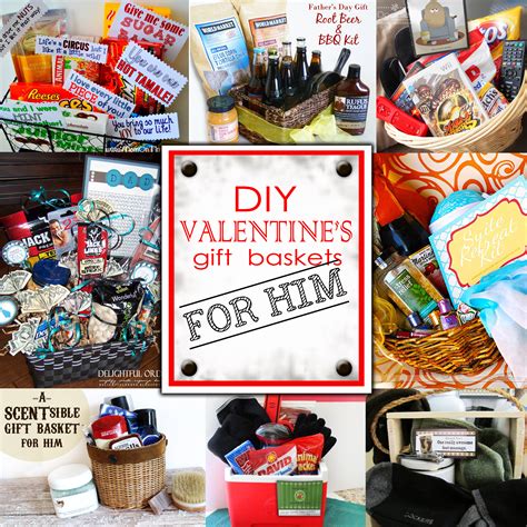 DIY Valentine's Day Gift Baskets- For Him! - Darling Doodles