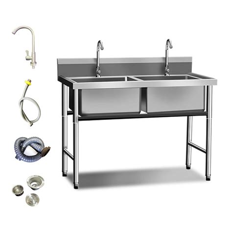 Buy Free Standing Utility Sink, Kitchen Sinks, Commercial Laundry Room Stainless Steel Sink ...