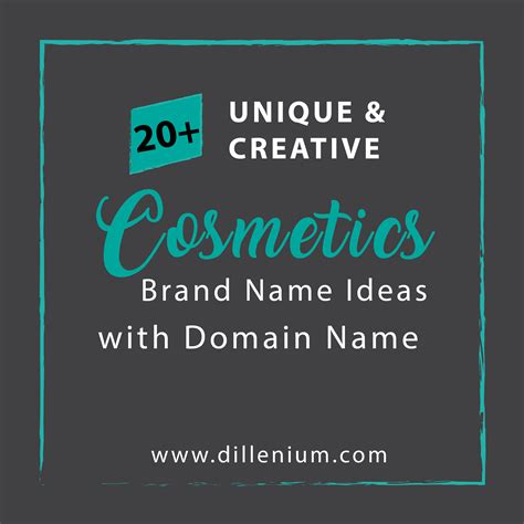 20+ Cosmetic Brand Name Ideas with Available Domain Name | Cosmetics ...