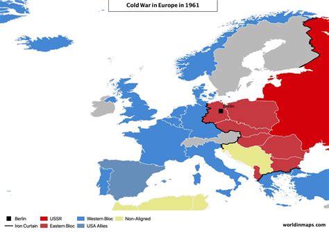 Map Of Europe During The Cold War