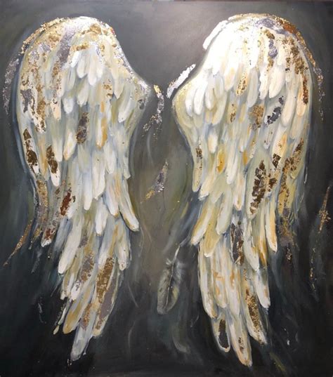 Angel Wings Painting. Huge Angel Wings Painted Just for You. This is a Custom Order and Will Be ...