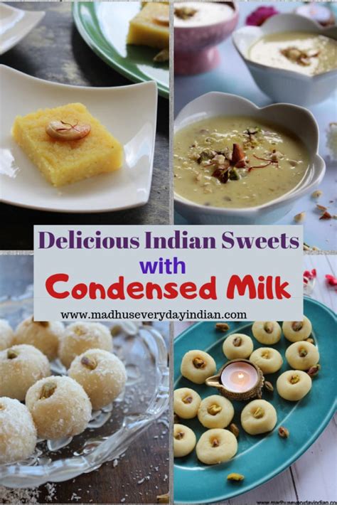 quick and easy indian sweets with condenesed milk