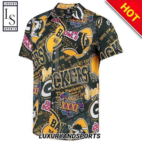 Green Bay Packers Super Bowl Hawaiian Shirt - HomeFavo