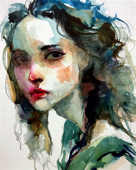 watercolors portrait by Ko Byung Jun | Portrait art, Watercolor portrait painting, Portrait drawing