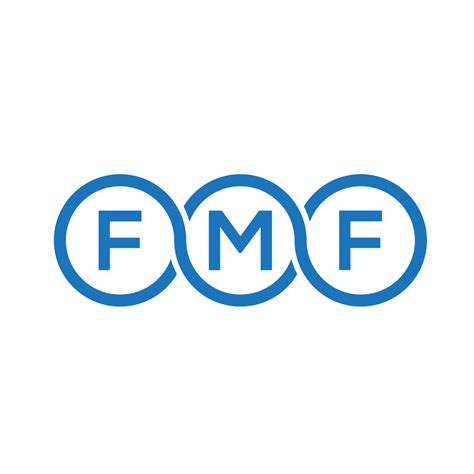 FMF letter logo design on black background. FMF creative initials letter logo concept. FMF ...