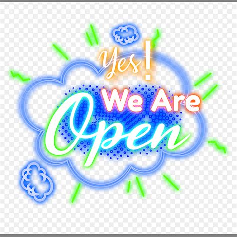 We Are Opening PNG Picture, Lettering Neon Sign Yes We Are Open, Lettering Neon Sign, Sign ...