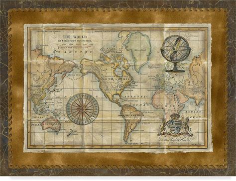 World Map Vintage Tumblr World Map Vintage Maps Art Antique World Map ...