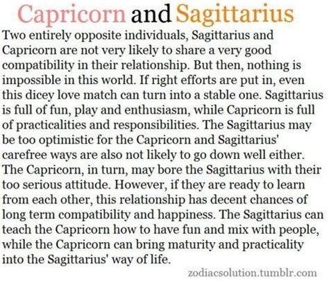 Capricorn and Sagittarius Compatibility...it's a struggle but i think ...