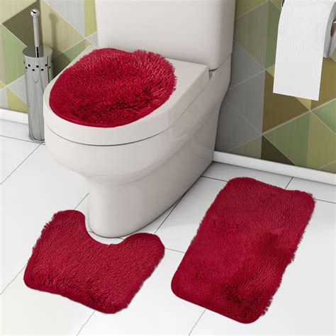 WSBDENLK Clearance Rugs 3-Piece Bathroom Carpet, Super Soft Non Slip ...