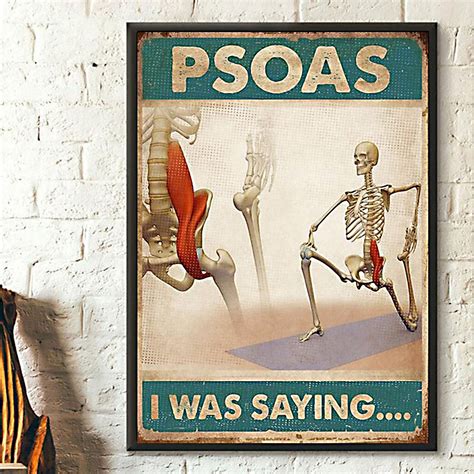 New Massage Therapist Psoas I Was Saying Poster Unique Gifts - Etsy