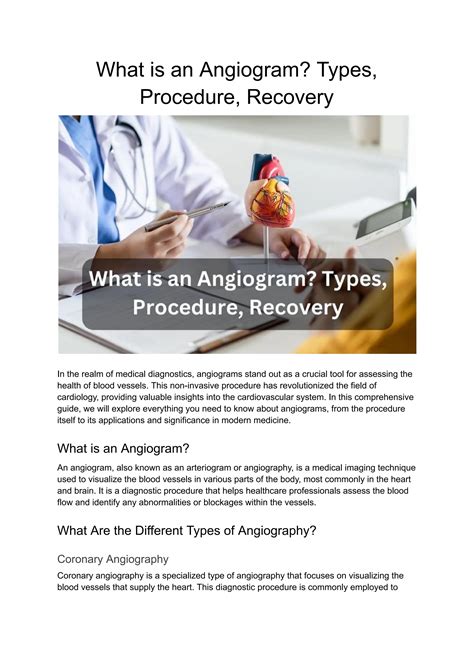 What is an Angiogram Types, Procedure, Recovery.pdf