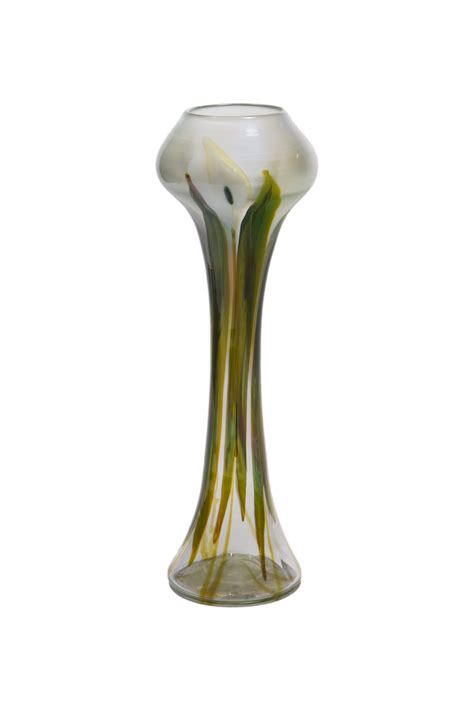 Cala Lily Paperweight Vase A fine and rare American Art Nouveau Tiffany Favrile "Cala Lily ...