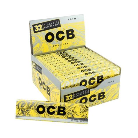 OCB Solaire Rolling Papers - King Size Slim - Smoke Cargo