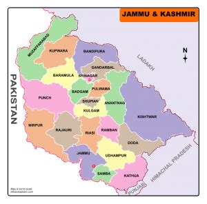 Jammu And Kashmir Map Free Download Pdf-2019 - Infoandopinion