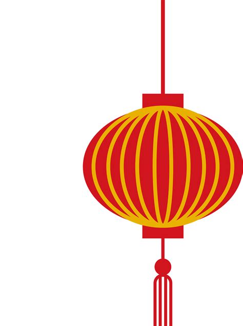 Chinese lantern red and yellow. 10522167 Vector Art at Vecteezy