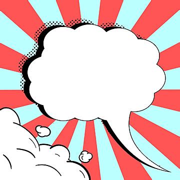 Colorful Blank Speech Bubble For Comic Messages Cloud Sign Backgrounds Vector, Cloud, Sign ...