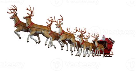 Santa Claus Reindeer PNGs for Free Download