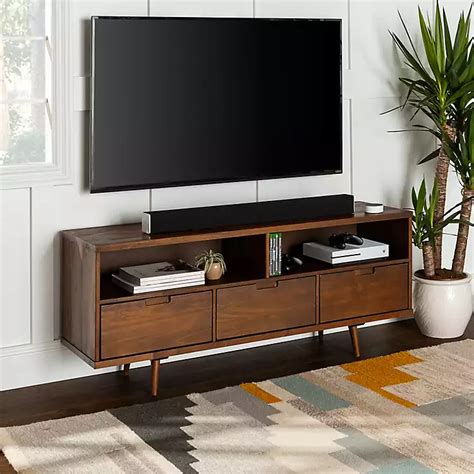 Mid Century Modern TV Stand Provides Retro Style And Contemporary 58 ...