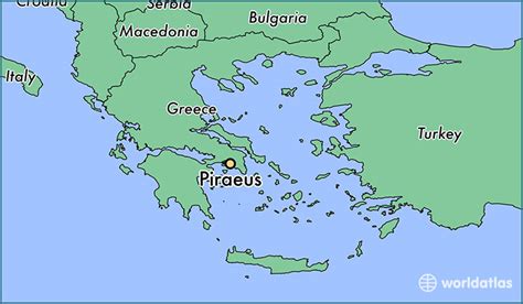 Piraeus Greece Map