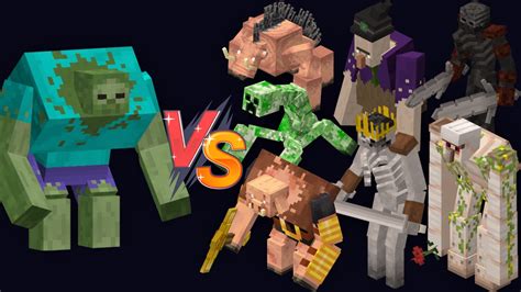 Mutant Zombie Vs All Mutant Mobs In Minecraft | Mutant Zombie Vs All Mutant Mobs In Minecraft ...