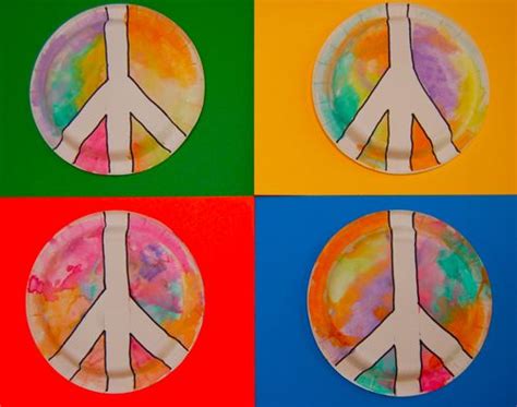 Toddler Art - Groovy Peace Signs - Inner Child Fun