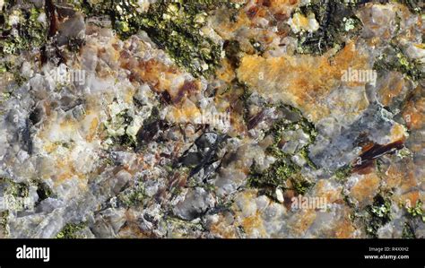 Texture of the polished surface of Pegmatite, macro shot Stock Photo ...