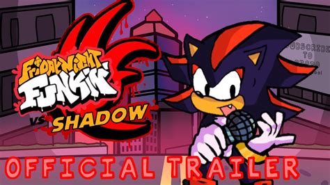 Friday Night Funkin' VS SHADOW MOD | Official Announcement Trailer - YouTube