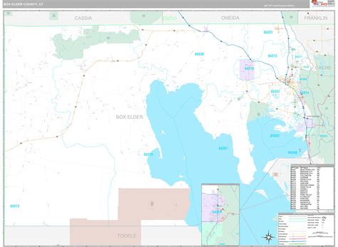 Box Elder County, UT Wall Map Premium Style by MarketMAPS - MapSales