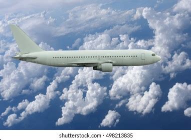 Flying White Passenger Plane Sky Sunrise Stock Photo 286362587 ...