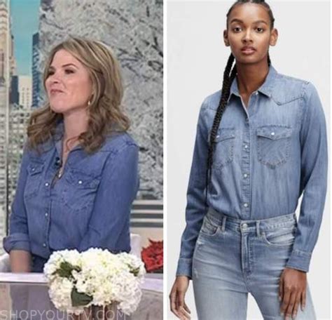 The Today Show: January 2023 Jenna Bush Hager's Denim Shirt | Shop Your TV