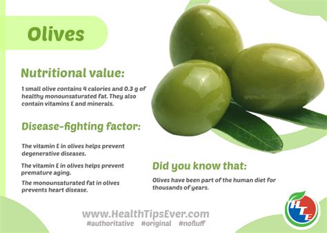 Nutritional value and Health Benefits of Olives – Health Tips Ever Magazine