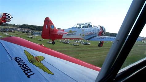 Takeoff with the Aeroshell Aerobatic Team - Oshkosh 2011 - YouTube