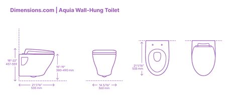 Toilets Dimensions & Drawings | Dimensions.com