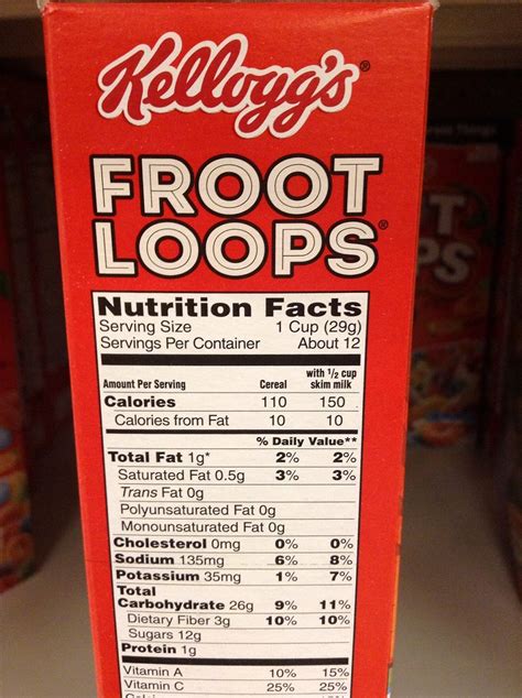 30 Nutrition Label Fruit Loops - Labels Database 2020