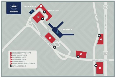 BDL Parking Lot Map | Bradley International Airport